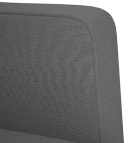 sötétszürke szövet loveseat kanapé 111 cm