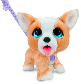 FurReal Poop-A-Lots Corgi, interaktív kutyus,világosbarna/fehér