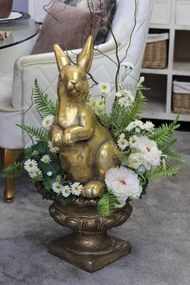 Luxus arany dekoráció, húsvéti nyuszival 110cm