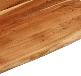 tömör akácfa téglalap alakú asztallap 100 x 80 x 2,5 cm
