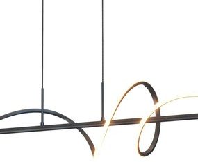 ONLI - LED Csillár zsinóron TWIST LED/30W/230V 4000K fekete