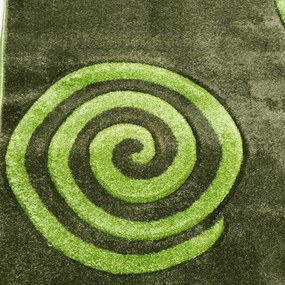 Mátra Modern Zöld Szőnyeg Nyírt