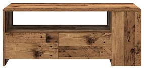 Kávézóasztal Öreg Fa 102x55x43,5 cm Mérnöki Fa