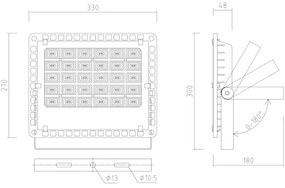 APLED - LED Kültéri reflektor PRO LED/100W/230V IP66 10000lm 6000K