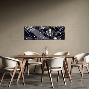 Kép - Gyémántok a térben (órával) (90x30 cm)