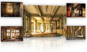 Vászonkép 135x50 Elhagyatott elhagyott rom belső tér ősi építészet