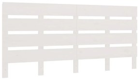 fehér tömör fenyőfa fejtámla 150 x 3 x 80 cm