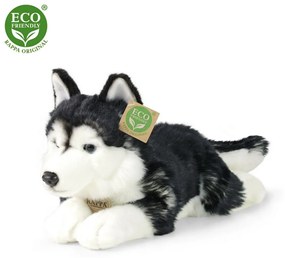 Rappa Plüss husky kutya, 36 cm ECO-FRIENDLY