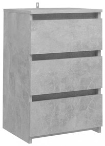 2 db betonszürke szerelt fa éjjeliszekrény 40 x 35 x 62,5 cm