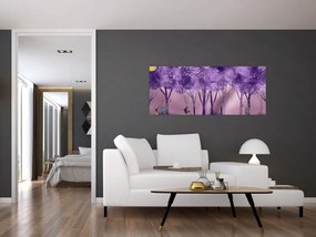 Kép - Szarvasok egy varázslatos erdőben (120x50 cm)