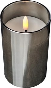 Led-es Akkumulátoros Gyertya Időzítő Mozgatható Láng 12,5cm