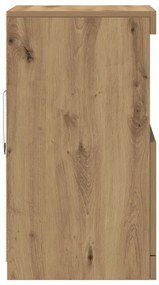 LED világítással ellátott oldalszekrény kézműves tölgy 41x37x67 cm
