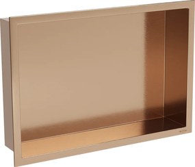 Mexen X-Wall-R 45 x 30 cm-es peremes fülke polc, kefezett réz - 19C0453010