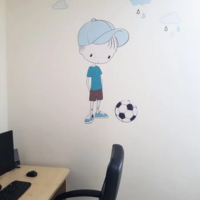 INSPIO Gyerekszoba falmatrica - Labdázó fiú