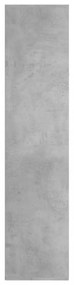 betonszürke szerelt fa könyv-/tálalószekrény 66 x 30 x 130 cm