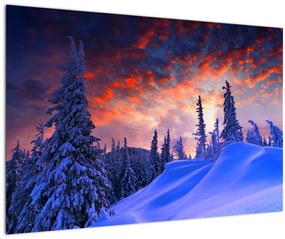 Kép - Téli szürkület (90x60 cm)