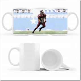 Nyomott mintás bögre Football Footballista Usa