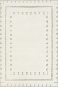 Krémszőnyeg Bézs Shaggy Mintás Nappali Keret Lula Soft 120x170 cm