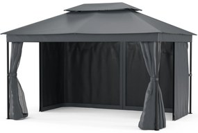 Blumfeldt Mondo Dual pavilon 3x4 dupla tetővel és szúnyoghálóval