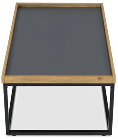 Konferenciaasztal élű és keretes lábakkal, 100 x60 x 39 cm