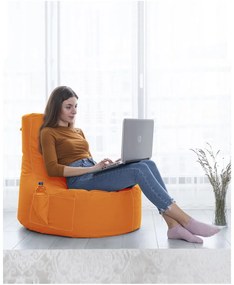 Narancssárga babzsákfotel EVA Sport – Floriane Garden