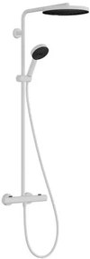 Hansgrohe Pulsify S Puro zuhanyrendszer termosztatikus csapteleppel fehér matt 24237700