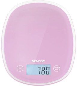 Sencor SKS 38RS konyhai mérleg, rózsaszín