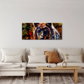 Kép - Medve, festmény (120x50 cm)