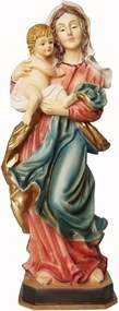Szűz Mária Madonna figura Jézussal Színes 46cm