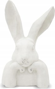 Húsvéti figura nyuszi dekoráció fehér fej szobor