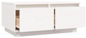 fehér tömör fenyőfa dohányzóasztal 80 x 50 x 35 cm