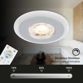 Briloner - KÉSZLET 3x LED RGBW Dimmelhető fürdőszobai lámpa LED/5W/230V IP44 + távirányító