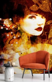 Gario Fotótapéta Portré, arany no Anyag: Vlies, Méret: 150 x 210 cm