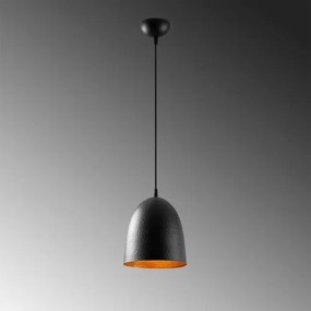 Kábeles függőlámpa TATTOO 1xE27/40W/230V átm. 20 cm fekete