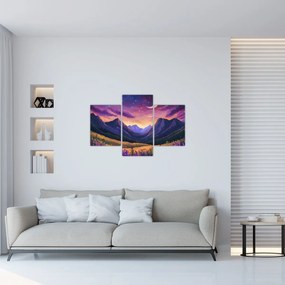 Kép - Lila táj (90x60 cm)