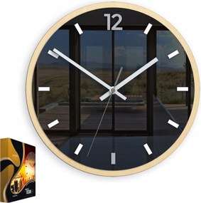 Modern stílusú falióra Akril Grafit Szürke Kerek Kvarc