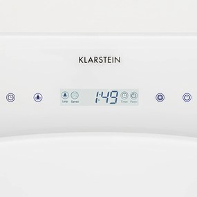 Klarstein Secret Service, mennyezeti páraelszívó, 220 W, érintőképernyős, üveg, LED