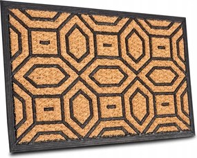 Vastag lábtörlő kókusz 45x75cm , bejárati szőnyeg természetes színben