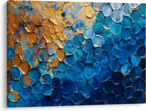Kép - Kék-arany festmény (70x50 cm)