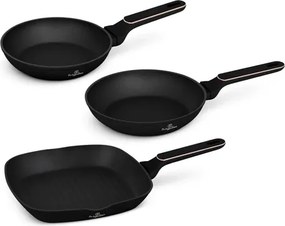 BerlingerHaus 3 részes serpenyő készlet Black Rose Collection (BH/8361)