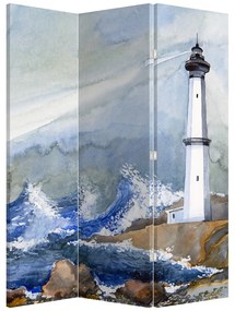 Paraván - Világítótorony festménye (126x170 cm)