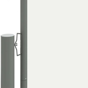 krémszínű behúzható oldalsó napellenző 160 x 1200 cm