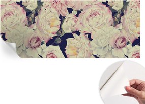 Mosható öntapadós fotótapéta étkezőbe Virágos csokor 250x104 cm