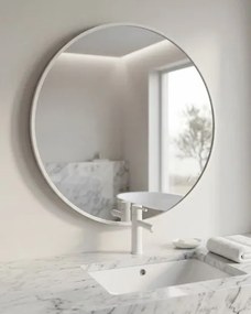 Amirro CHARLOTTE RONDE tükör 80x80 cm fehér 412-740