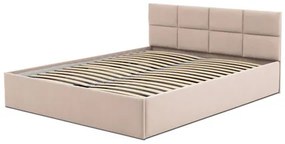 MONOS kárpitozott ágy matrac nélkül mérete 140x200 cm Bézs