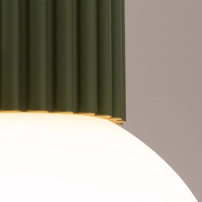 Zöld mennyezeti lámpa üveg búrával ø 12 cm Orbital – Sollux