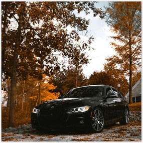 Poszter 70x70 Fekete Bmw Ősz