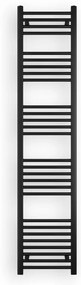 Fekete 400x1800mm törölközőszárítós fürdőszobai radiátor Welland Lux | Készletről | Gyors kiszállítással
