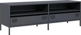 vidaXL antracit hidegen hengerelt acél TV-szekrény 135x39x43,5 cm