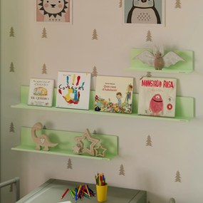 JOANNE fali polc 1200 mm, Fresh Style: pasztellzöld